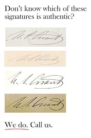 Do you know which of these signatures  is authentic?